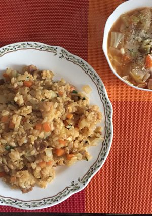 豚の生姜焼きアレンジ*炒飯-レシピのメイン写真