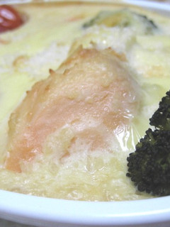 ヘルシー!長芋と鮭のみそ味豆腐グラタン-レシピのメイン写真