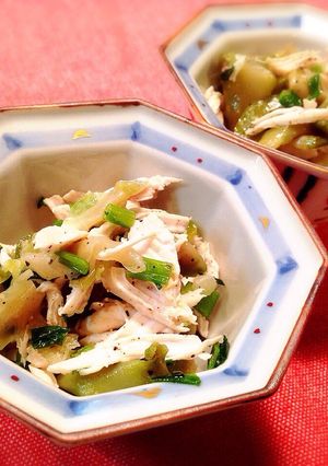 ザーサイと茹で鶏の和え物-レシピのメイン写真