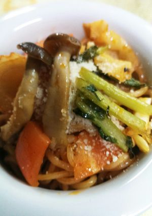 しめじとちくわナポリタン簡単！スパゲティ-レシピのメイン写真