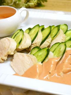 ゆで鶏と胡瓜の簡単オードブル♪鶏胸肉で♡-レシピのメイン写真