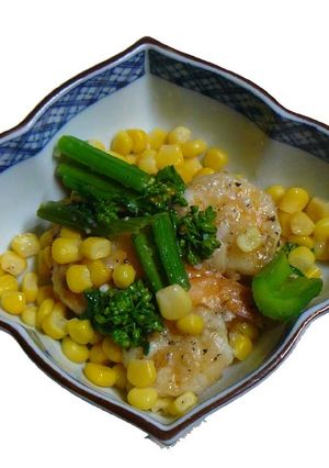 えびと菜花の塩麹炒め-レシピのメイン写真