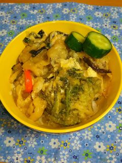 簡単!天ぷらの残りで…天とじ丼♪-レシピのメイン写真