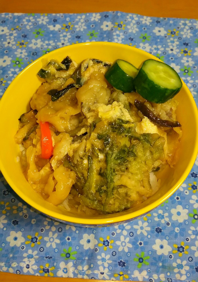 簡単！天ぷらの残りで…天とじ丼♪-レシピのメイン写真