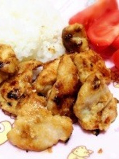 漬けて焼くだけ!胸肉のニンニク塩麹焼き♡-レシピのメイン写真