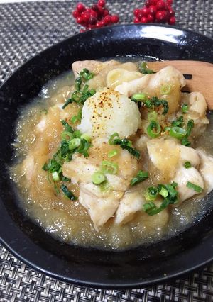 お鍋ひとつで♡絶品柔らか〜鶏肉のおろし煮-レシピのメイン写真
