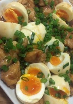 鶏肉と半熟卵の照り煮-レシピのメイン写真