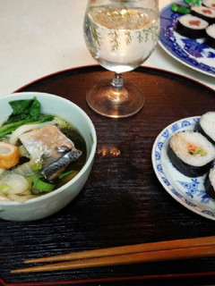血管ダイエット食208(うどん太巻き)-レシピのメイン写真