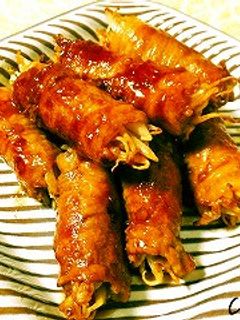 ★簡単&節約!肉巻きもやしの照り焼き★-レシピのメイン写真