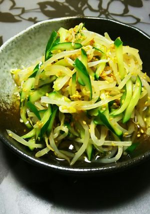 箸休めにもやしときゅうりの甘酢和え-レシピのメイン写真