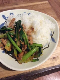 ターサイひき肉ピリ辛炒め-レシピのメイン写真
