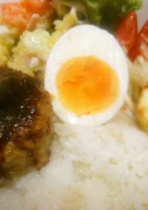 ロコモコ丼　ハンバーグ私流-レシピのメイン写真