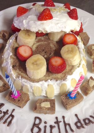 レンジで簡単生地!のスノードームケーキ-レシピのメイン写真
