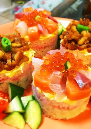 ひな祭りに海鮮ちらし&穴子寿司-レシピのメイン写真