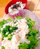 山芋パウダー使用☆きのこと崩し豆腐のあん
