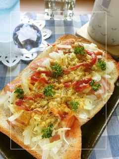 ウィンナーのハーブ塩トースト カレー風味-レシピのメイン写真