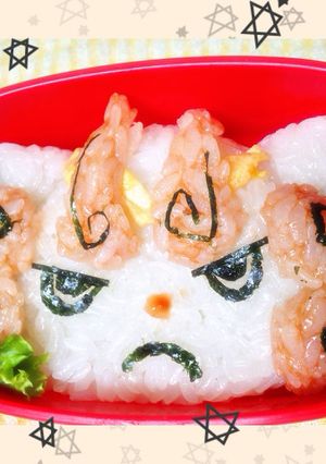 キャラ弁 妖怪ウォッチ しゅらコマ-レシピのメイン写真