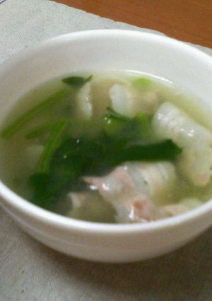 豚バラ肉とほうれんそうのスープ-レシピのメイン写真