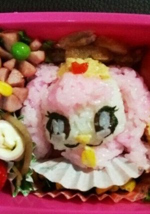 キャラ弁Go!プリンスプリキュアパフ☆-レシピのメイン写真