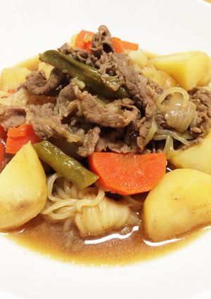 ☆初心者でも簡単☆めんつゆで肉じゃが♪-レシピのメイン写真