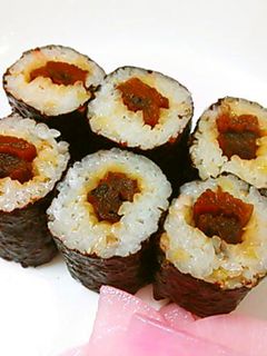 芋がら(ずいき)の海苔巻き(細巻き寿司)-レシピのメイン写真