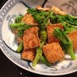菜の花と厚揚げの白味噌ごま酢和え