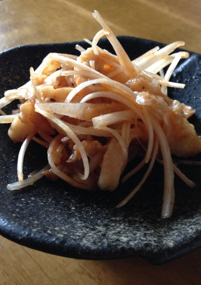おつまみに〜鶏皮キムチ和え-レシピのメイン写真