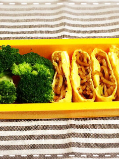 マルちゃん焼きそばde オムそば風卵焼き-レシピのメイン写真