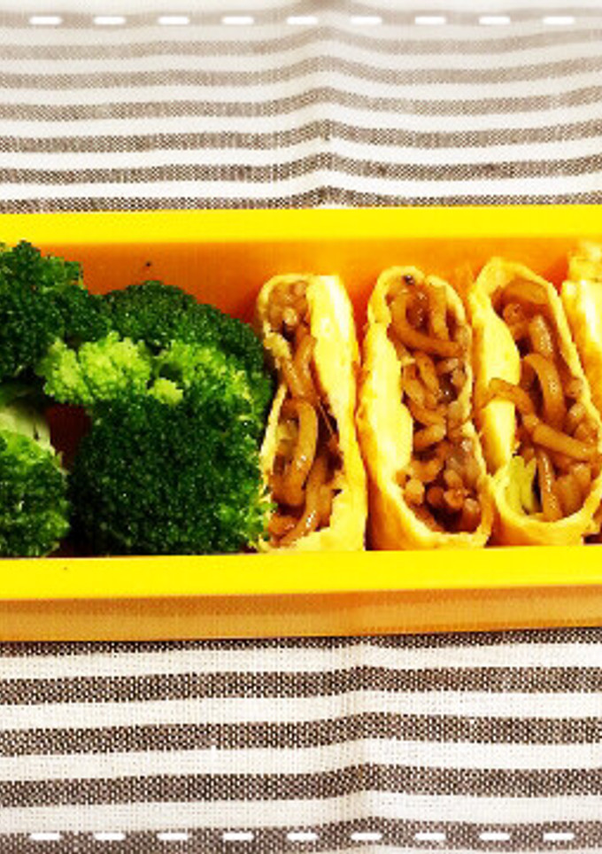 マルちゃん焼きそばde オムそば風卵焼き-レシピのメイン写真