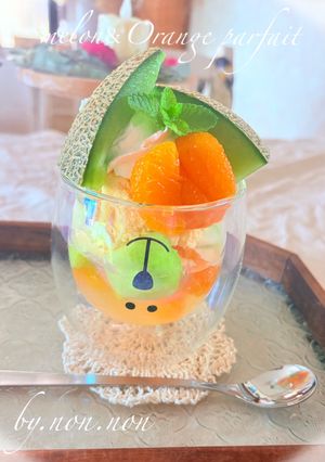 ゼリーとアイスのフルーツパフェ-レシピのメイン写真