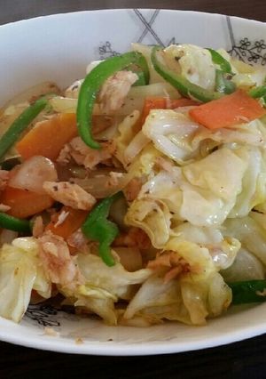 のこり野菜deツナ炒め~幼児食兼~-レシピのメイン写真