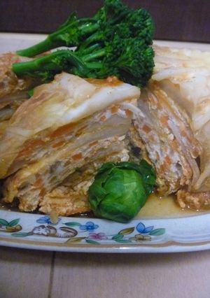 鶏肉ミンチと白菜で具だくさん重ね煮-レシピのメイン写真
