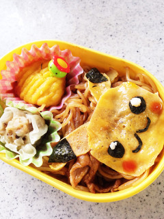 ピカチュウのオムそば弁当♪-レシピのメイン写真