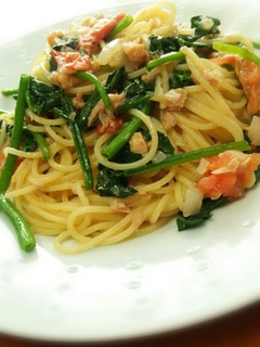 ホウレン草とトマト ツナのパスタ-レシピのメイン写真