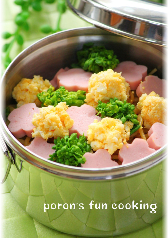 春色✿菜の花とお魚ソーセージの焼きそば-レシピのメイン写真