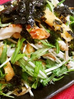 水菜の韓国風シャキシャキ具だくさんサラダ-レシピのメイン写真