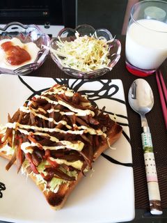 余ったきんぴらで★きんぴらごぼうトースト-レシピのメイン写真