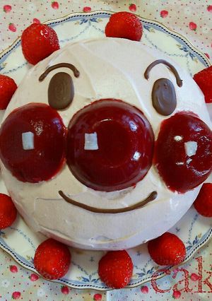 アンパンマンの立体ケーキ-レシピのメイン写真