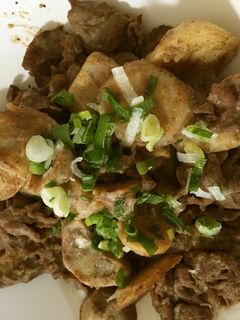 大量消費☆牛肉と里芋の味噌バター炒め♡-レシピのメイン写真