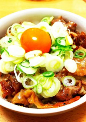 彼氏リピ覚書①ネギ塩豚丼-レシピのメイン写真