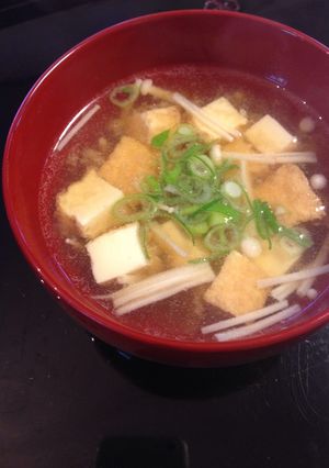 厚揚げとえのきの味噌汁-レシピのメイン写真