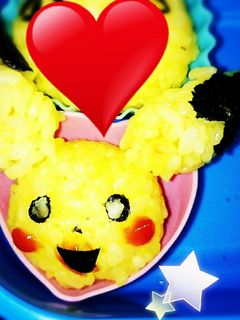 ポケモンキャラ弁ピカチューおにぎり-レシピのメイン写真
