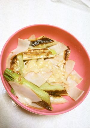 焼きねぎハムチーズサラダ-レシピのメイン写真