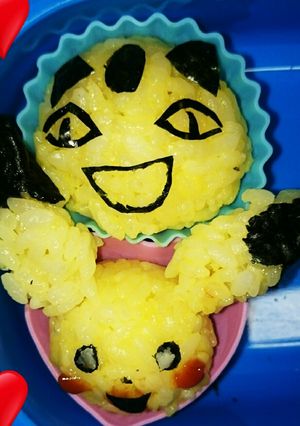 ポケモンキャラ弁ニャースのおにぎり-レシピのメイン写真