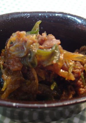 今が旬♪岩津ネギと牛肉のショウガ煮-レシピのメイン写真