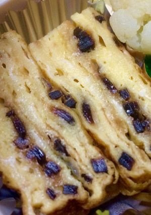 お弁当に…簡単、昆布の佃煮入り玉子焼き-レシピのメイン写真