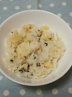 しそわかめ入り竹の子ご飯-レシピのメイン写真