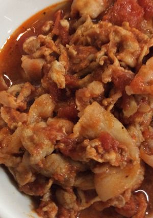 包丁いらず10分！豚コマのトマト煮-レシピのメイン写真