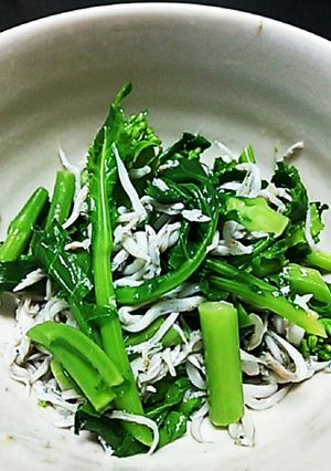 菜の花と新子のオリーブオイル和え-レシピのメイン写真