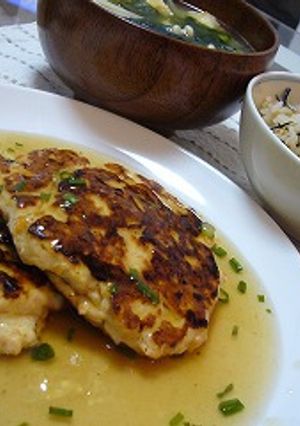 超ヘルシーあんかけ豆腐ハンバーグ-レシピのメイン写真
